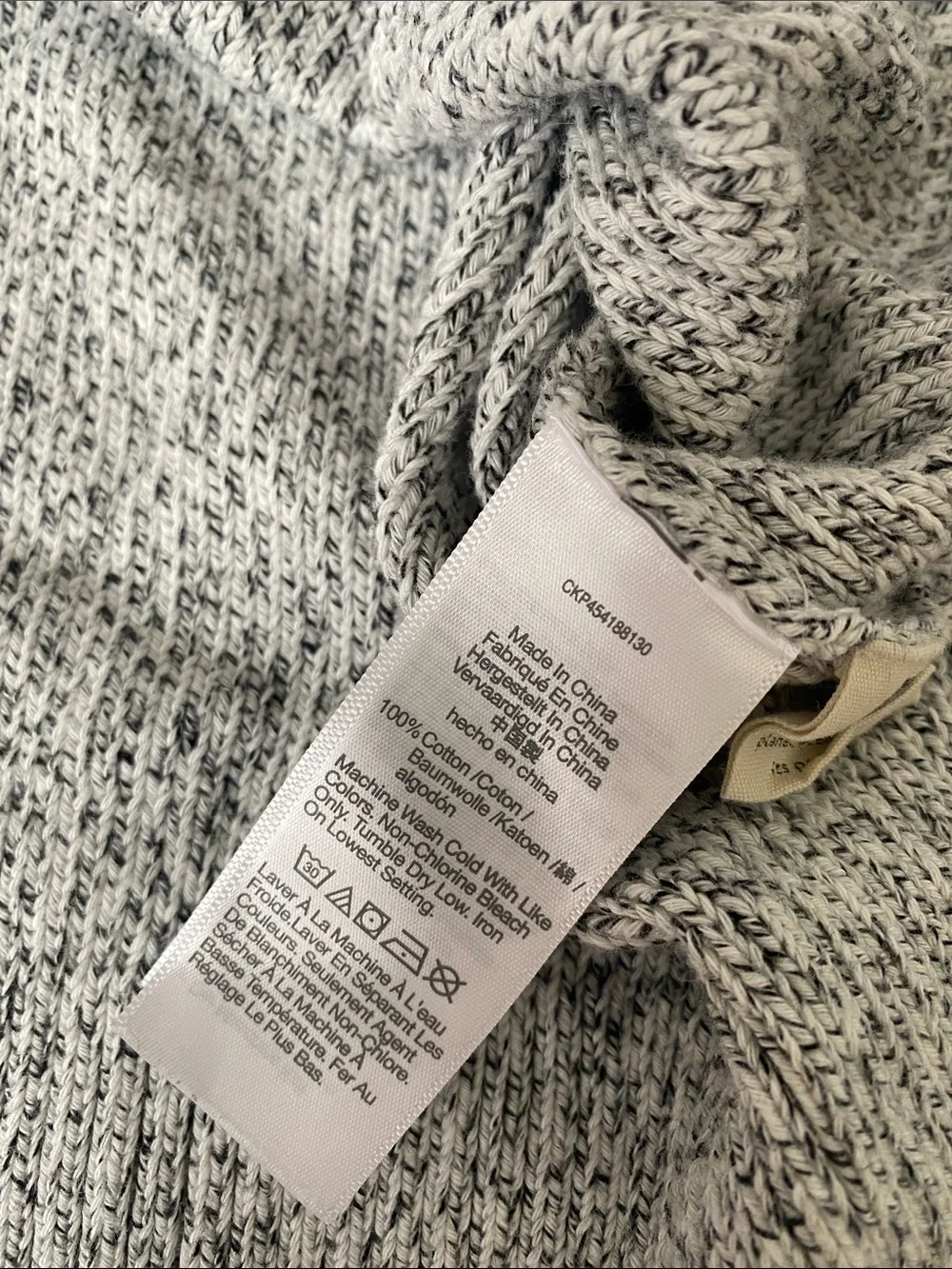 Madewell Light Heather Gray Button-Front Cardigan Sweater